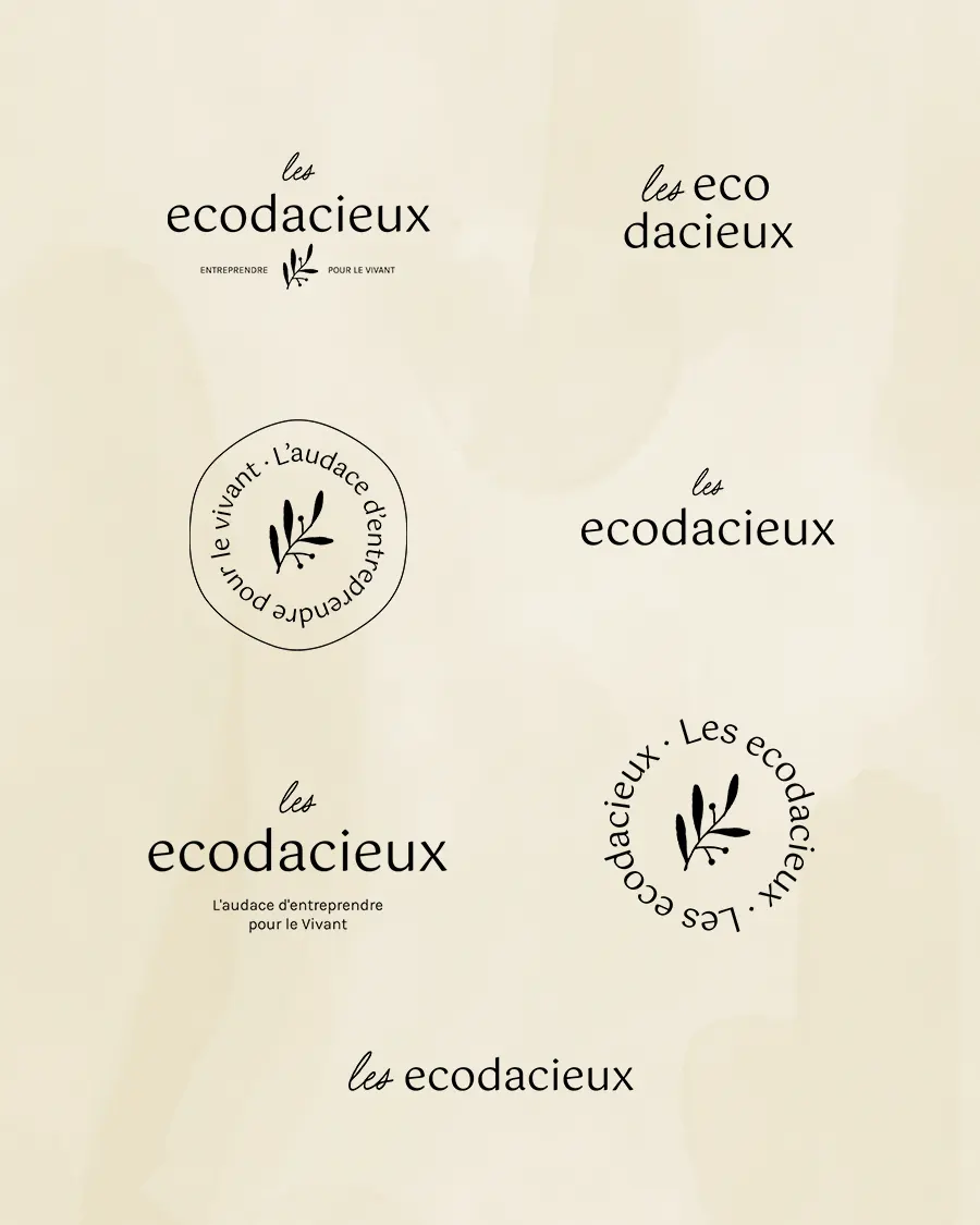 Identite-visuelle-Les-Ecodacieux-Lucie-Colin-2025-9 Logo rond les plantes de tomines sur un packaging