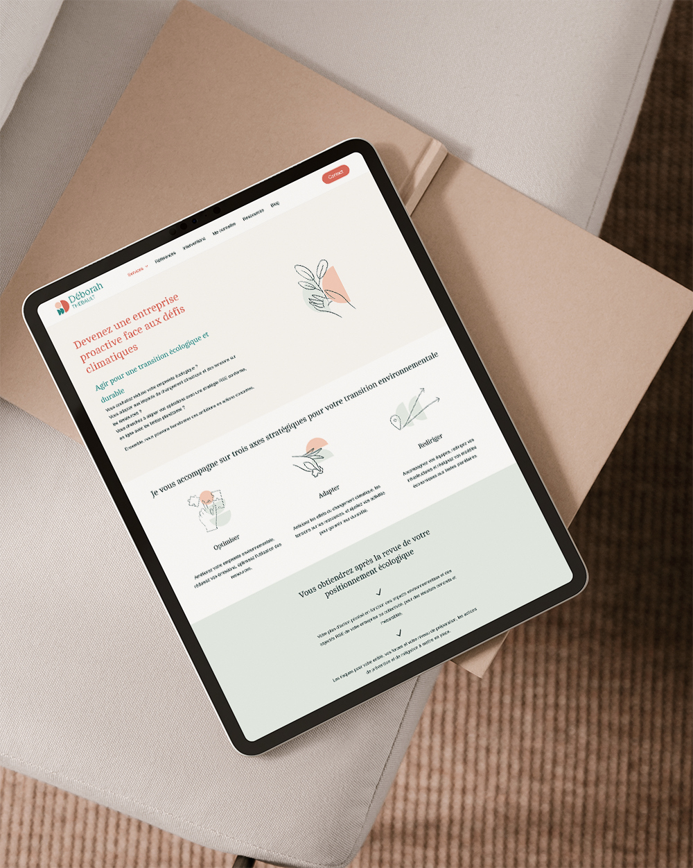 Site-internet-Deborah-Thebault-2024-Lucie-Colin Moodboard identité visuelle