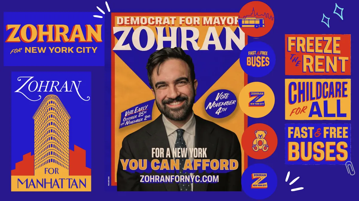 La couleur, c’est politique 6 Campagne Zohran Mamdani couleurs