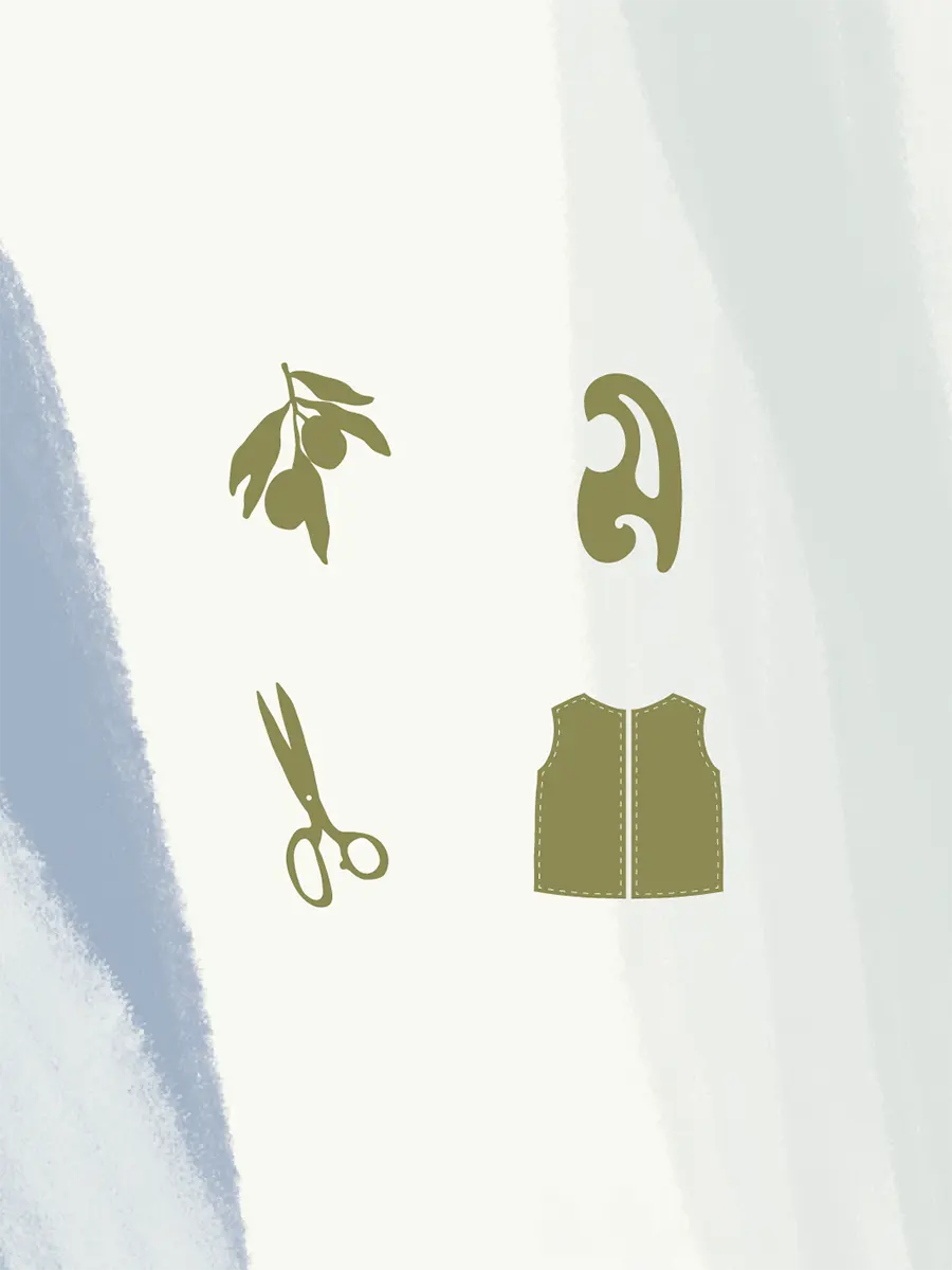 Logo les plantes de tomines marque de produits au CBD sur un sweat beige